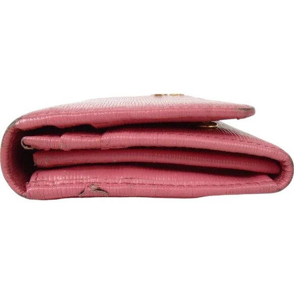 032190AR (K2) Prada Wallet Long Pink Leather - Picture 5 of 16